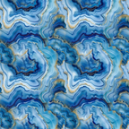 agate pattern, blue gemstones, navy blue, light blue, white, gold accents, geode slices, mineral formations, swirling bands, organic shapes, natural stone, crystalline structures, flowing lines, luxurious, elegant,, fabric panel, geological, marbled effect, concentric rings