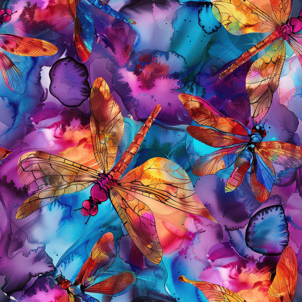Watercolor Wings Pattern 3 Minky Fabric