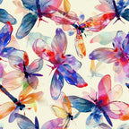 Watercolor Wings Pattern 6 Minky Fabric