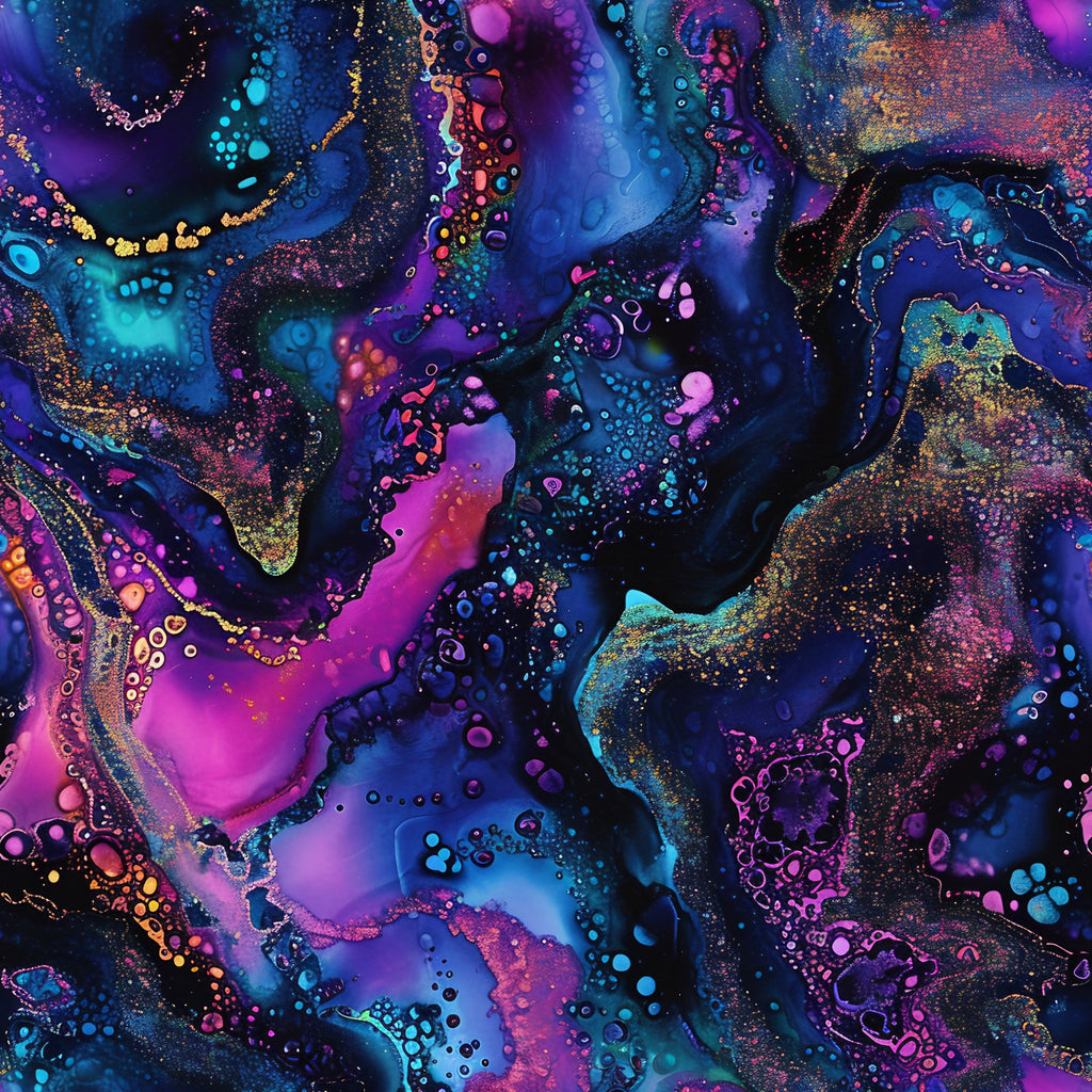Geode Glow Pattern 10 Minky Fabric