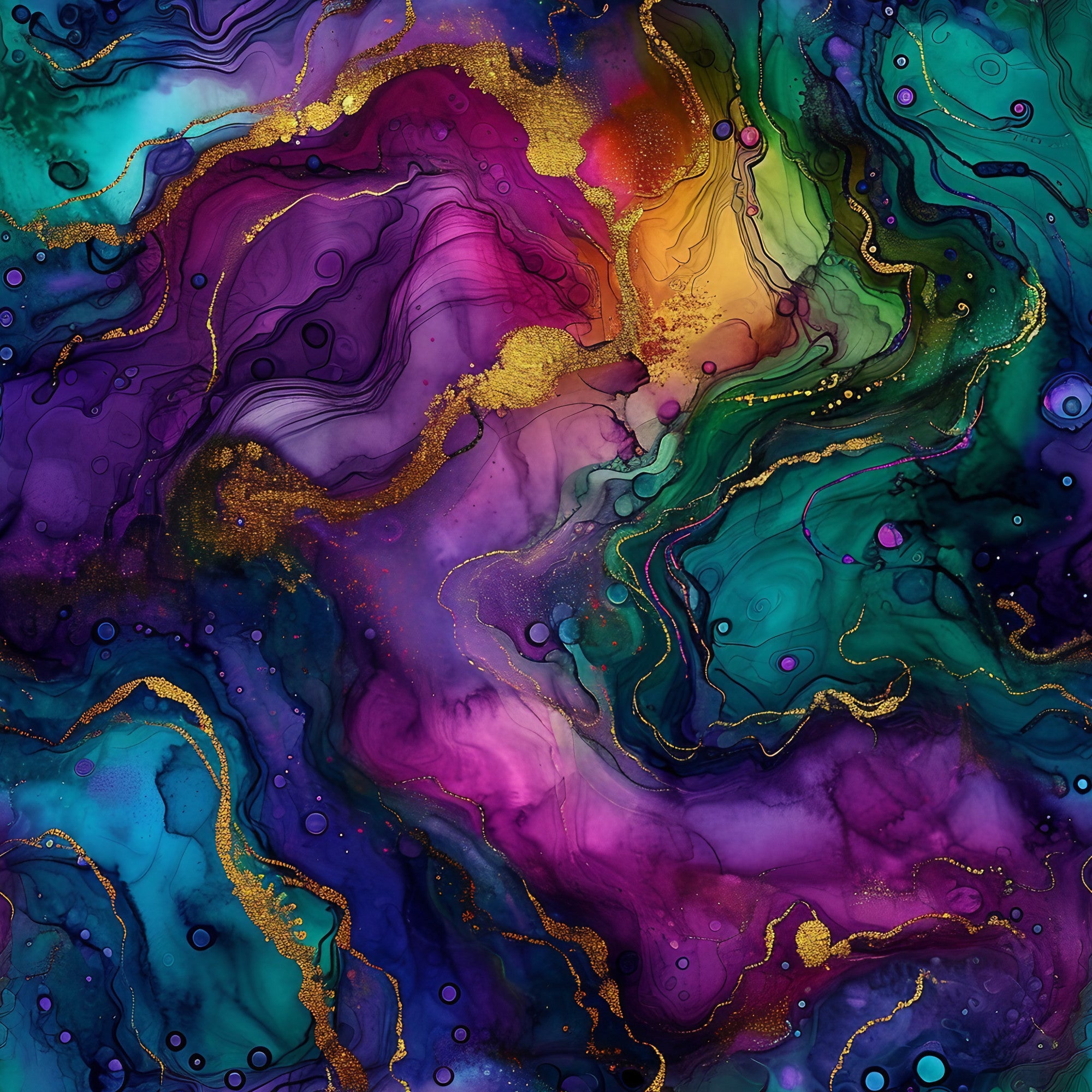 Geode Glow Pattern 11 Minky Fabric