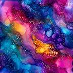 Geode Glow Pattern 5 Minky Fabric