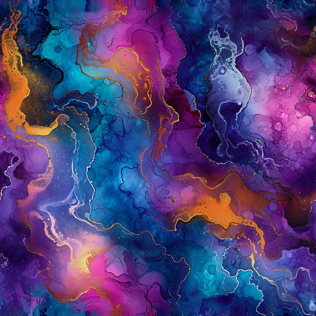 Geode Glow Pattern 7 Minky Fabric