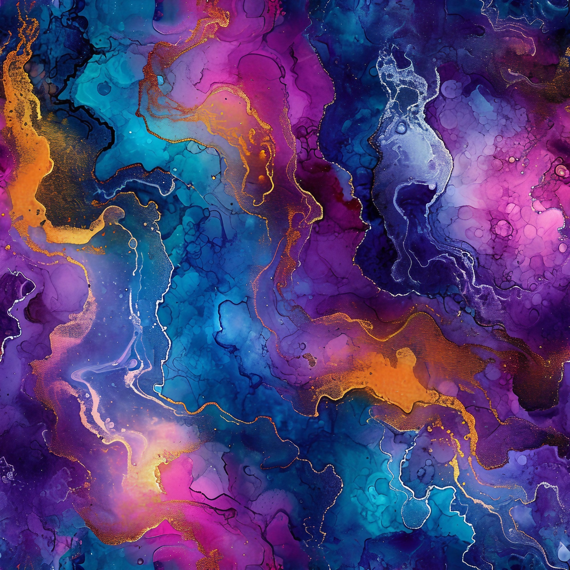 Geode Glow Pattern 7 Minky Fabric
