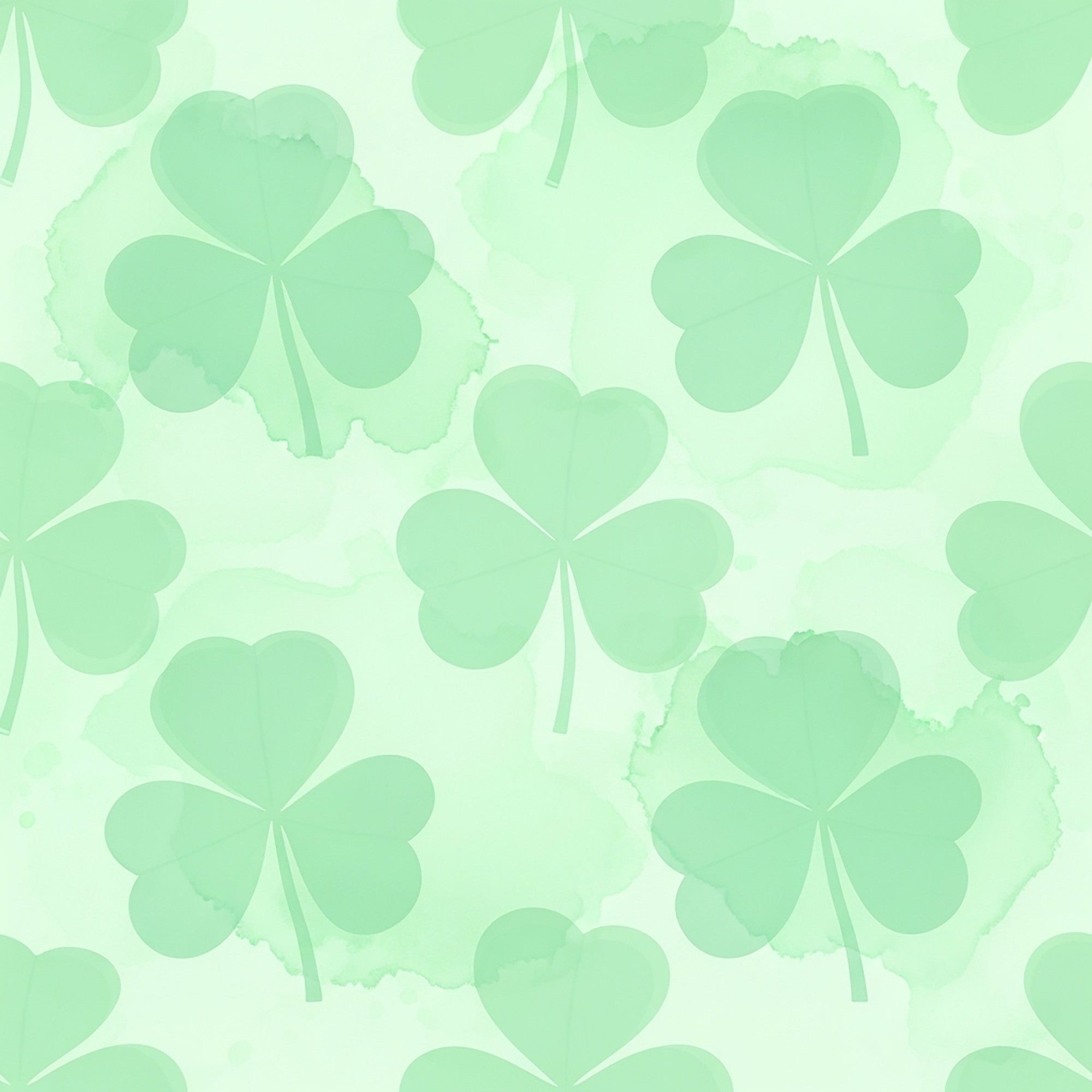 Alcohol Ink Shamrock Pattern 10 Minky Fabric