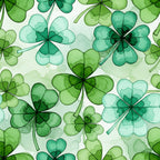 Alcohol Ink Shamrock Pattern 12 Minky Fabric