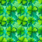 Alcohol Ink Shamrock Pattern 28 Minky Fabric