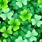 Alcohol Ink Shamrock Pattern 2 Minky Fabric