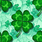 Alcohol Ink Shamrock Pattern 6 Minky Fabric