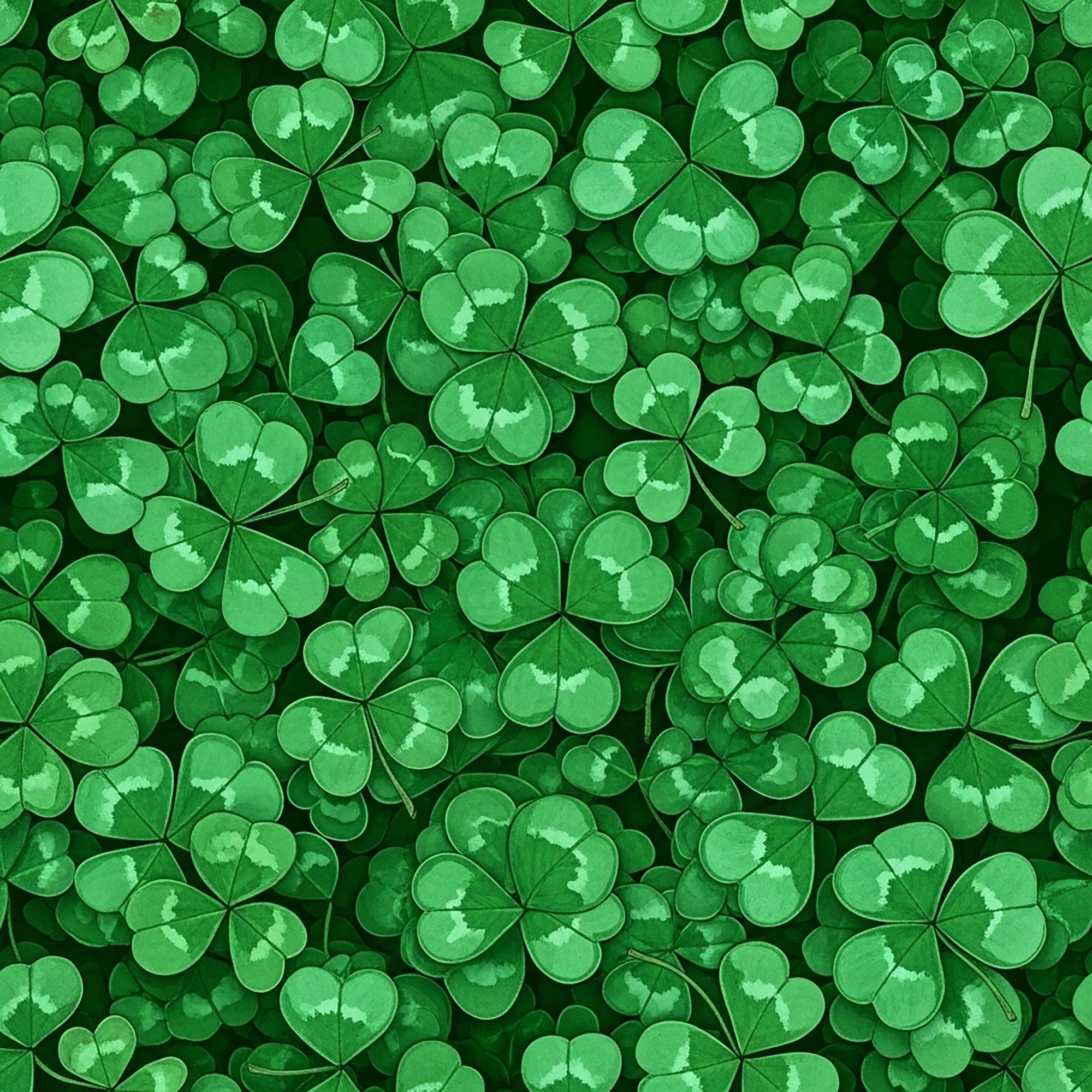 Alcohol Ink Shamrock Pattern 7 Minky Fabric