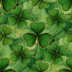 Alcohol Ink Shamrock Pattern 9 Minky Fabric