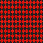 red, black, diamond pattern, harlequin, checkerboard, geometric, argyle,, fabric panel, alternating colors, repetitive pattern, contrasting colors, bold colors, tessellation, rhombus shapes, seamless pattern, textile design, craft fabric, sewing material