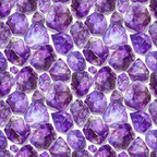 purple, amethyst, gemstones, crystals, minerals, lavender, violet, deep purple, light purple, geometric shapes, natural stones, rock formations,, fabric panel, repeating pattern, geology inspired, mystical, spiritual, healing stones, precious gems