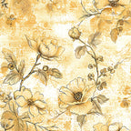 Gilded Fresco Blooms Pattern 10 Minky Fabric
