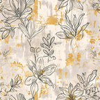 Gilded Fresco Blooms Pattern 11 Minky Fabric