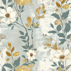 Gilded Fresco Blooms Pattern 18 Minky Fabric