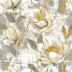 Gilded Fresco Blooms Pattern 6 Minky Fabric