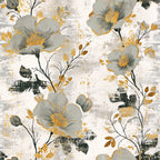 Gilded Fresco Blooms Pattern 8 Minky Fabric