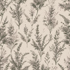 beige, sage green, heather sprigs, botanical pattern, wildflowers, delicate branches, nature motif, art nouveau style,, fabric panel, vintage aesthetic, muted tones, scattered florals, organic design, earthy palette, pressed flower look, meadow plants, soft neutrals, repeating pattern
