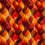 Artistic Autumn Leaves Pattern 4 Minky Fabric