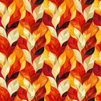 Artistic Autumn Leaves Pattern 7 Minky Fabric