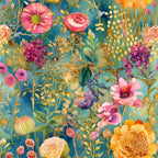 Gilded Twilight Blooms Pattern 13 Minky Fabric
