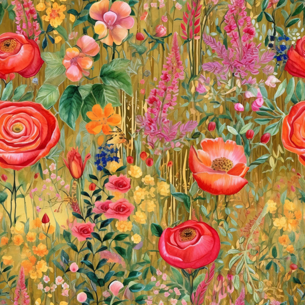 Gilded Twilight Blooms Pattern 16 Minky Fabric