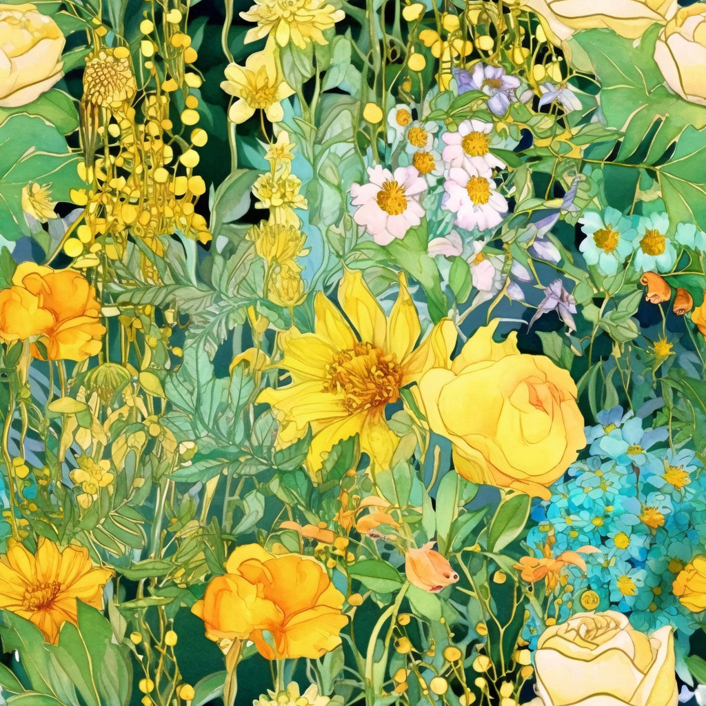 Gilded Twilight Blooms Pattern 4 Minky Fabric