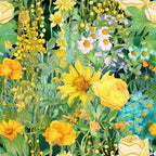 Gilded Twilight Blooms Pattern 4 Minky Fabric