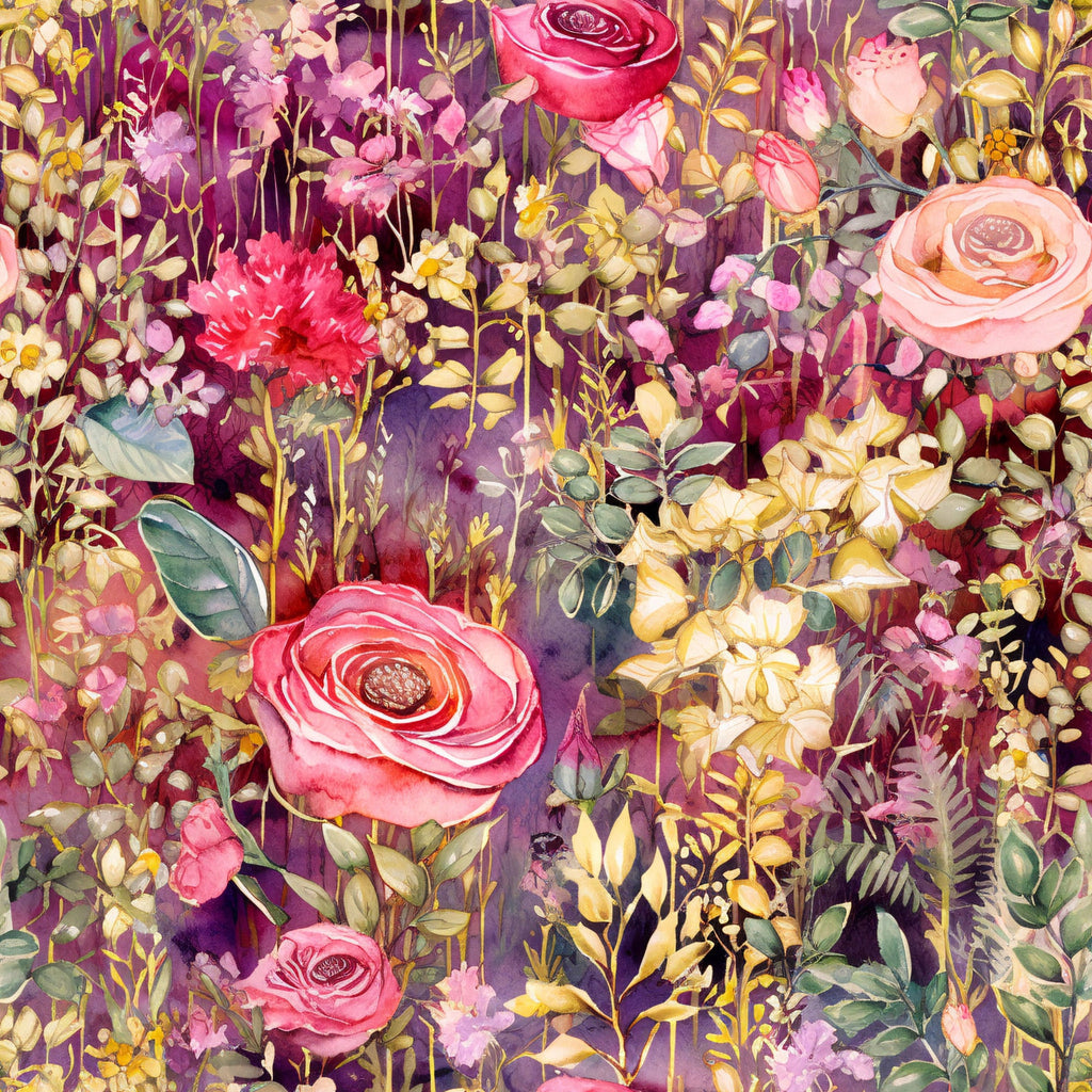 Gilded Twilight Blooms Pattern 7 Minky Fabric
