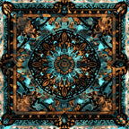 Teal Totem Pattern 22 Minky Fabric