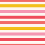 coral red, golden yellow, soft pink, cream white, horizontal stripes, beach colors, summer palette, warm tones,, fabric panel, striped pattern, tropical colors, vacation theme, sunset hues, cheerful stripes, bright colors, cotton fabric, geometric stripes