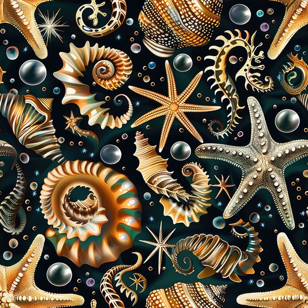 Ocean Jewels Pattern 3 Minky Fabric