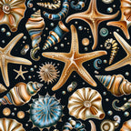 Ocean Jewels Pattern 4 Minky Fabric