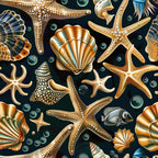 Ocean Jewels Pattern 6 Minky Fabric