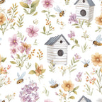 Bee House Pattern 1 Minky Fabric