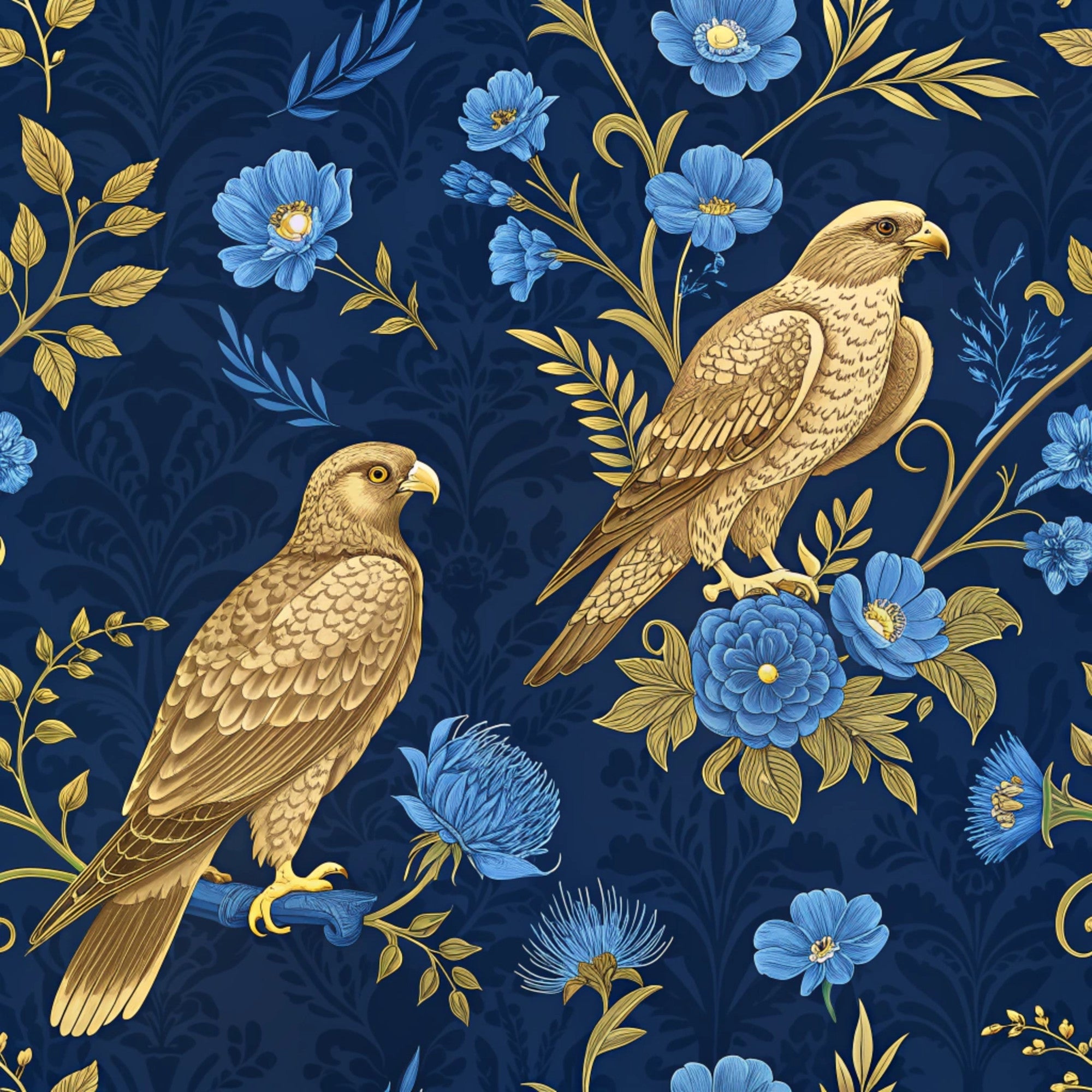 Birds of Prey Pattern 13 Minky Fabric