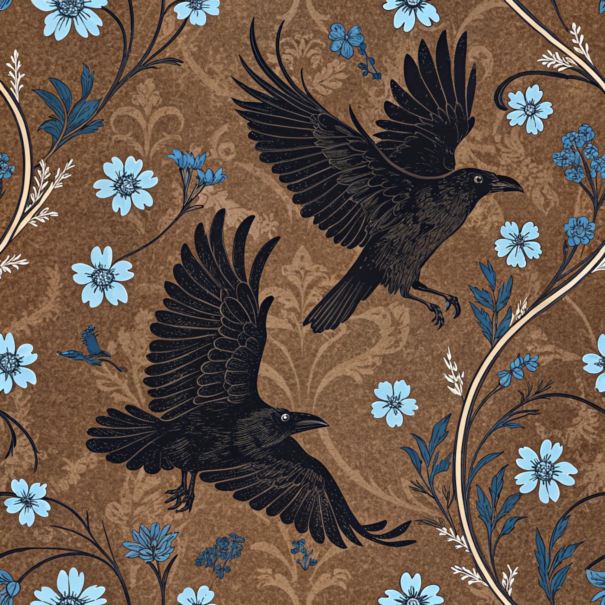 Gilded Falcons Pattern 25 Minky Fabric