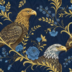 Gilded Falcons Pattern 6 Minky Fabric