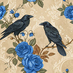 Gilded Falcons Pattern 7 Minky Fabric