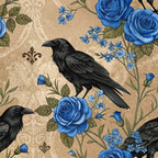 Gilded Falcons Pattern 8 Minky Fabric