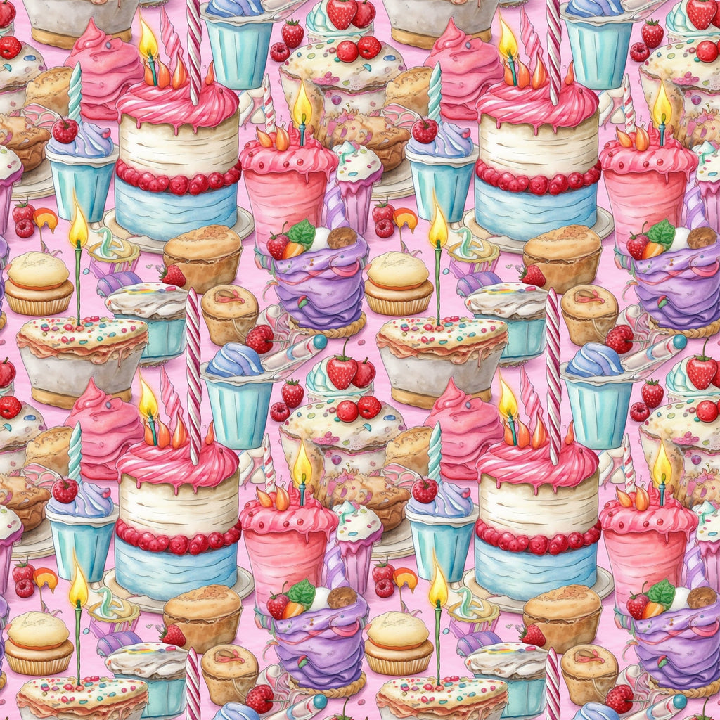 Birthday Bash Pattern 1 Minky Fabric