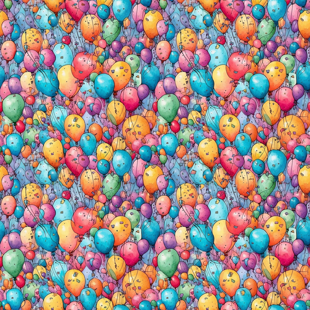 Birthday Bash Pattern 7 Minky Fabric