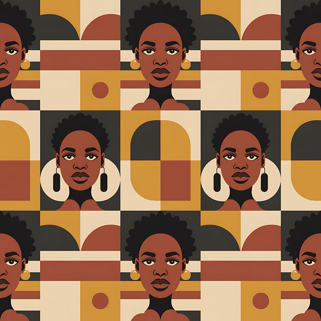 Heritage Portraits Pattern 1 Minky Fabric
