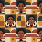 Heritage Portraits Pattern 1 Minky Fabric