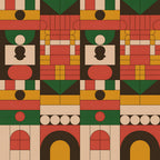Heritage Portraits Pattern 17 Minky Fabric