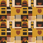 Heritage Portraits Pattern 20 Minky Fabric