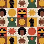 Heritage Portraits Pattern 3 Minky Fabric