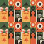 Heritage Portraits Pattern 30 Minky Fabric