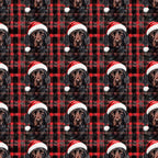 Santa Paws Plaid Pattern 1 Minky Fabric